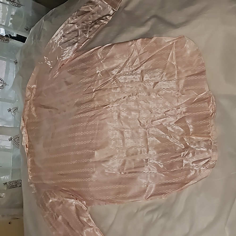 Vandamere Vintage Pink Satin Nightshirt Woman's Size L - Picture 10 of 15
